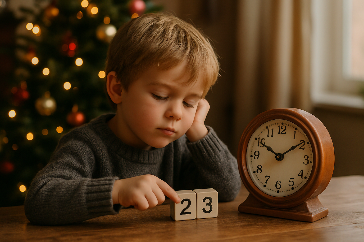 wie lange noch bis weihnachten - Illustration